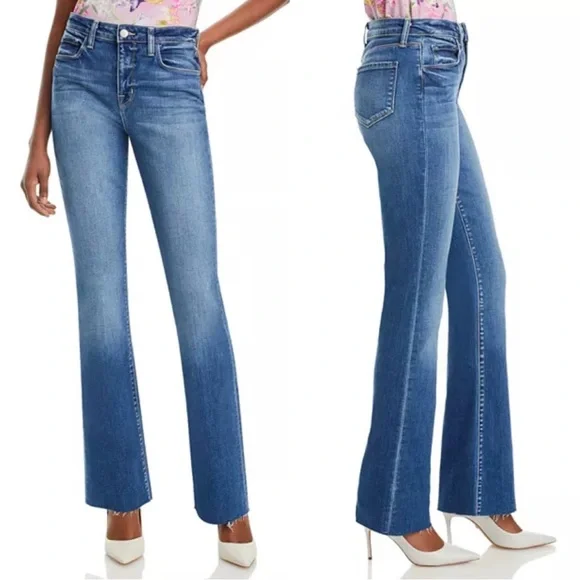 L'AGENCE Ruth High-Rise Straight Jeans in Cambridge Size 30 - Picture 1 of 16